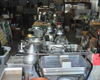 Tables of Kitchen Ware 