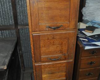Wooden File Cabinet 