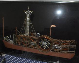 Wire Art Steam Boat And Others 
