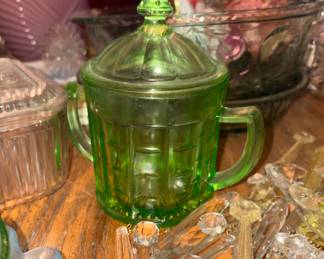 Depression glass w/uranium
