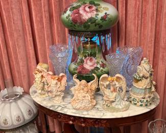 Hand-Hand painted gone with the wind lamp