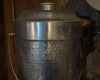 XL hammered aluminum ice bucket 