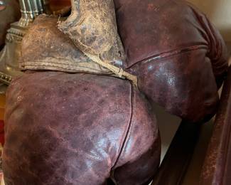 Very old boxing gloves