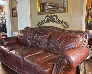 2 leather sofas