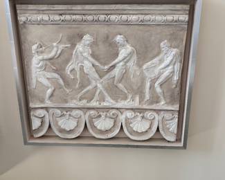 One of Two Etruscan Fragments in Shadow Wood Frame $3500 for the Pair