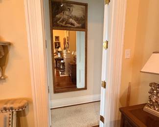 Antique Early 19th Century French Full Length Mirror $2600