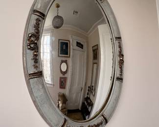 19th Century Louis XVI (16th) Style, Hand Painted Frame $250