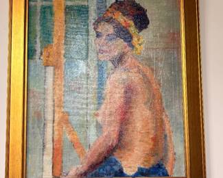 Self Portrait, Oil on Canvas $1500