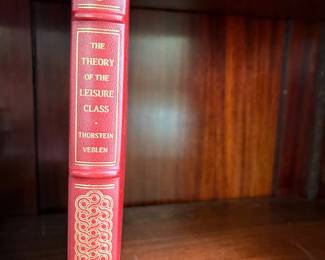 The Theory of the Leisure Class- Antique Leather bound book; $50