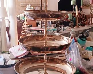 International 4 tier silver plated server