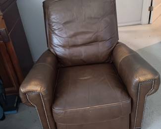 Leather recliner