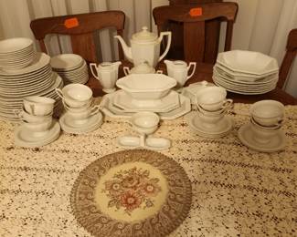 82 piece Rosenthal White Maria china