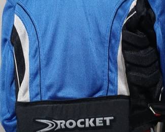 JOE ROCKET padded superbike motorcycle jacket all zippers work properly