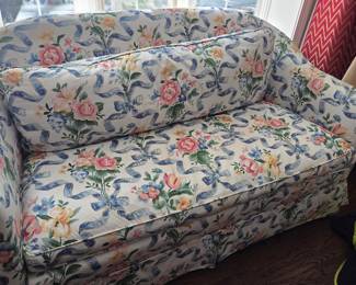Floral loveseat