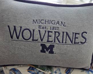 Mich Wolverines throw pillow