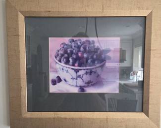 Blueberry bowl print