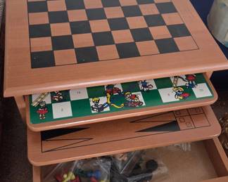 Wooden combo game set