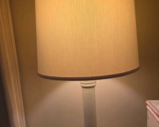 White porcelain lamp
