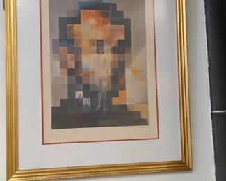 Salvador Dal Lincoln in Dalivision Limited Edition Lithograph