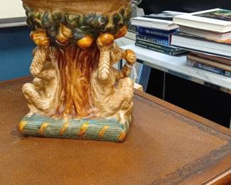Majolica Monkey and Fruit Compote second image