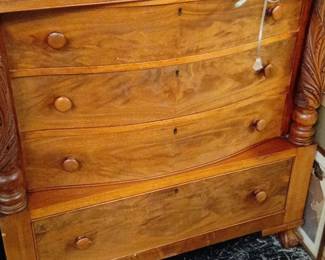 Berkey  Gay High Chest Flame Mahogany Dresser