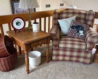 Side Tables, Lamps & Wicker Baskets