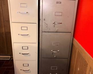 Shaw Walker Concrete Reinforced Fire Proof File Cabinet W/Key!