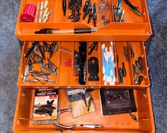 Tackle Box of Hunting and Archery Supplies!