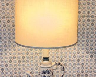 Ceramic Blue & White TeaPot Lamps!