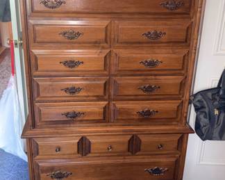 Sprague & Carleton 2 Night Stands, Tallboy Dresser & Dresser w/Mirror!