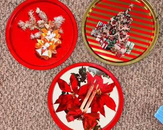 MCM Metal Christmas Trays!