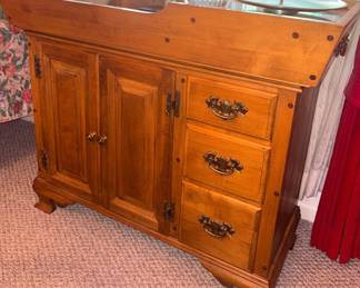 Vtg Maple Dry Sink!
