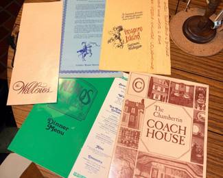 Vintage Menus!