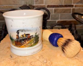 Vtg Train Shaving Set!