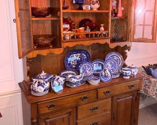 Vtg Young Republic Group Solid Hard Maple Tell City Chair Co Indiana Buffet!