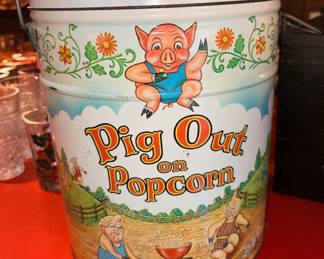 Pig Out Popcorn Tin!