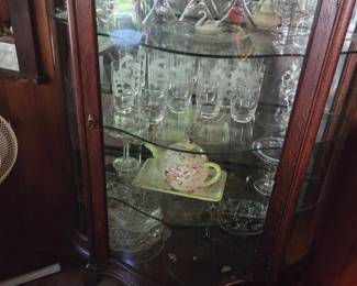 Antique curio cabinet