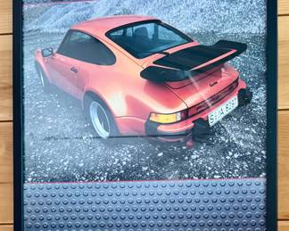 Vintage Framed Porsche Turbo Poster