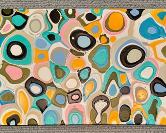 Abstract Oil on Board, Signed