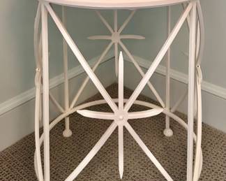 Painted Iron Accent Table
