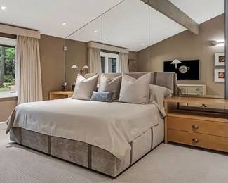 Custom Upholstered King Bed