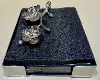 New Michael Aram White Orchid Cocktail Napkin Holder