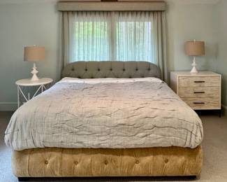 Custom Upholstered King Bed