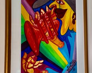 New Orlean "Keepin Time to a Teardrop" Graffiti Artwork, Signed
