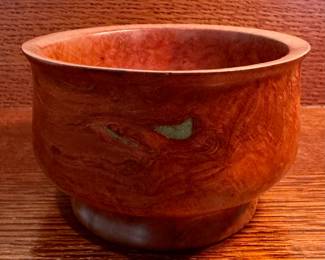 Artisan Signed Cherry Bowl