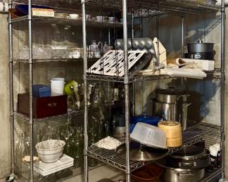 We have every kitchenware item you can think of at this sale!  