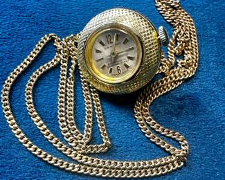 Vintage Saxony Necklace Watch