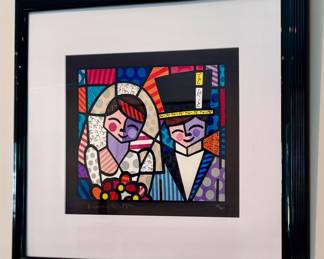 "Bride & Groom" Romero Britto Giclee