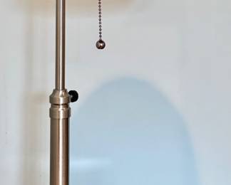 (2) Brushed Chrome Table Lamps