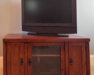 Mission Oak Console with Storage